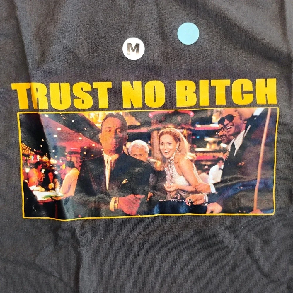 Serial Killer Trust No Long Sleeve Graphic Tee TShirt SZ M Gray  VTG 1990's NOS